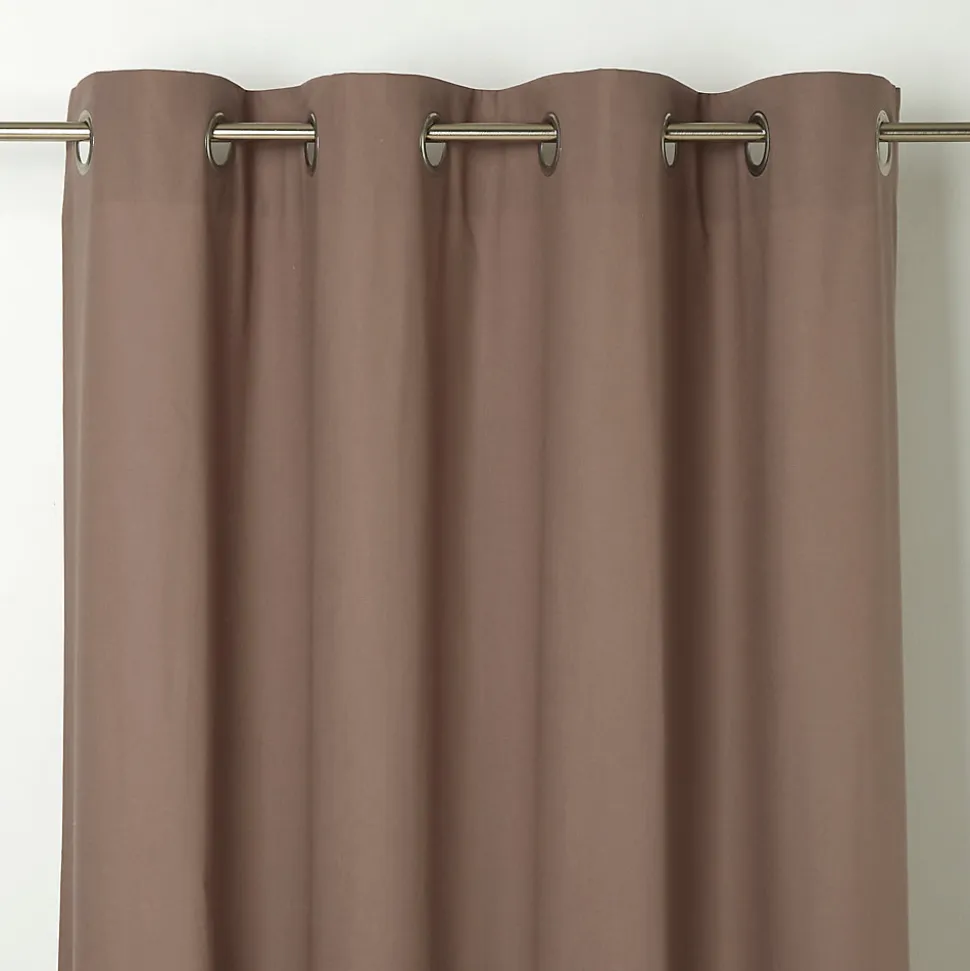 Rideau GoodHome Hiva marron l.140 x H.260 cm