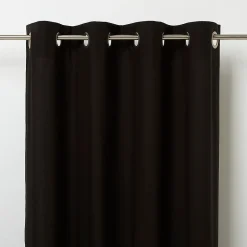 Rideau GoodHome Hiva noir l.140 x H.260 cm