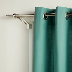 Rideau GoodHome Hiva vert bleu l.140 x H.260 cm