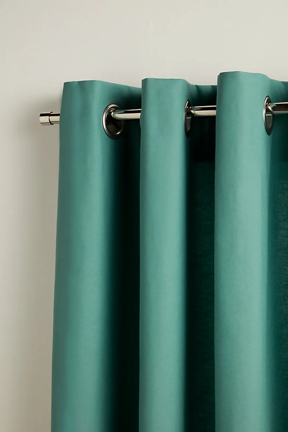 Rideau GoodHome Hiva vert bleu l.140 x H.260 cm