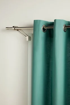 Rideau GoodHome Hiva vert bleu l.140 x H.260 cm