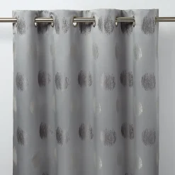 Rideau GoodHome Kolla gris l.140 x H.260 cm