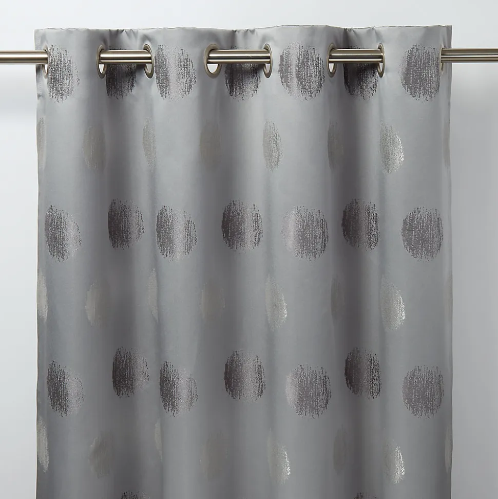 Rideau GoodHome Kolla gris l.140 x H.260 cm