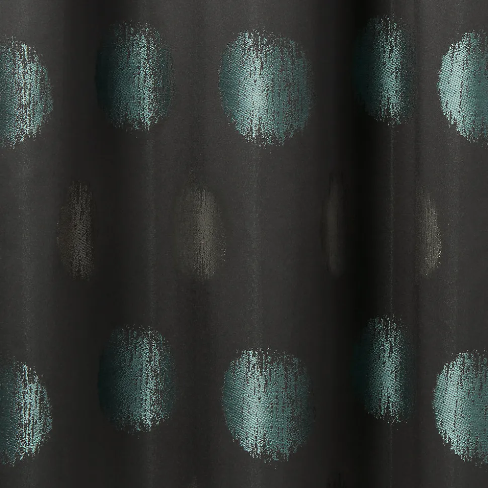 Rideau GoodHome Kolla vert noir l.140 x H.260 cm