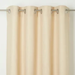 Rideau GoodHome Kosti coloris naturel l.140 x h.260 cm