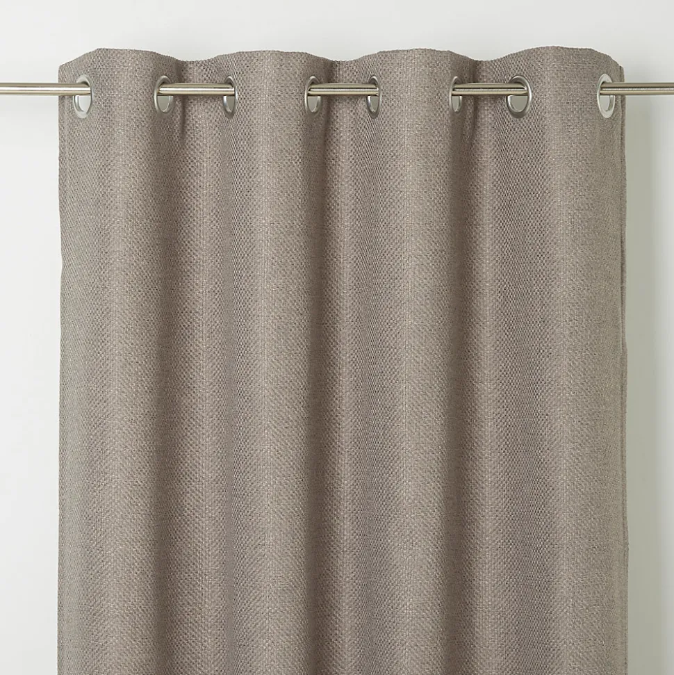 Rideau GoodHome Kosti gris l.140 x H.260 cm