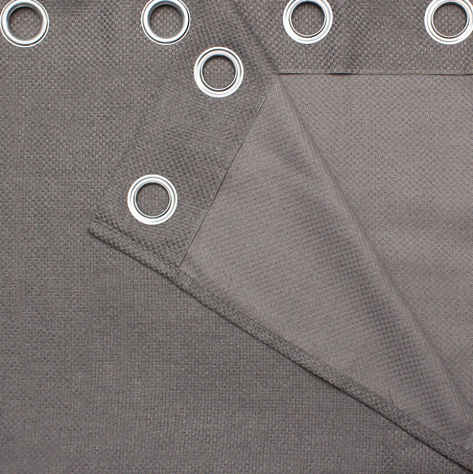 Rideau GoodHome Kosti gris l.140 x H.260 cm
