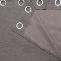 Rideau GoodHome Kosti gris l.140 x H.260 cm