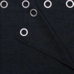Rideau GoodHome Novan noir l.140 x H.260 cm