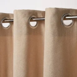 Rideau GoodHome Pahea coloris naturel l.135 x h.260 cm