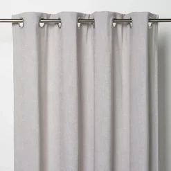Rideau GoodHome Pahea gris l.135 x H.260 cm
