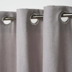 Rideau GoodHome Pahea gris l.135 x H.260 cm