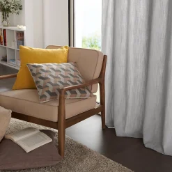 Rideau GoodHome Pahea gris l.135 x H.260 cm