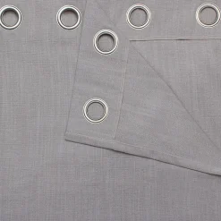Rideau GoodHome Pahea gris l.135 x H.260 cm