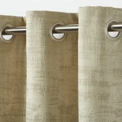 Rideau GoodHome Ruvor crème l.140 x H.260 cm
