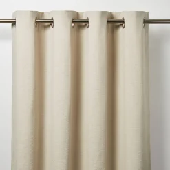 Rideau GoodHome Tiga coloris naturel l.140 x h.260 cm