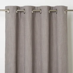 Rideau GoodHome Tiga gris l.140 x H.260 cm
