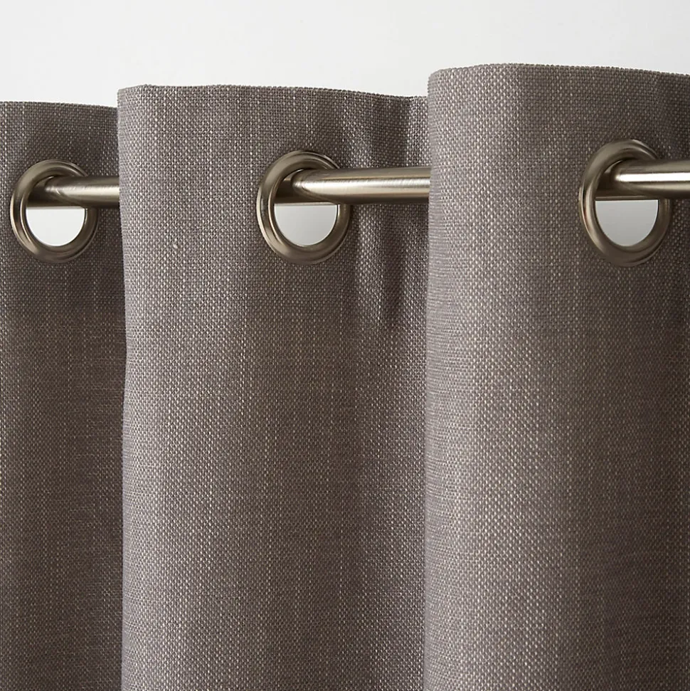 Rideau GoodHome Tiga gris l.140 x H.260 cm
