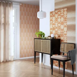 Rideau œillets GoodHome Cayuga beige velours l.140 x H.260 cm