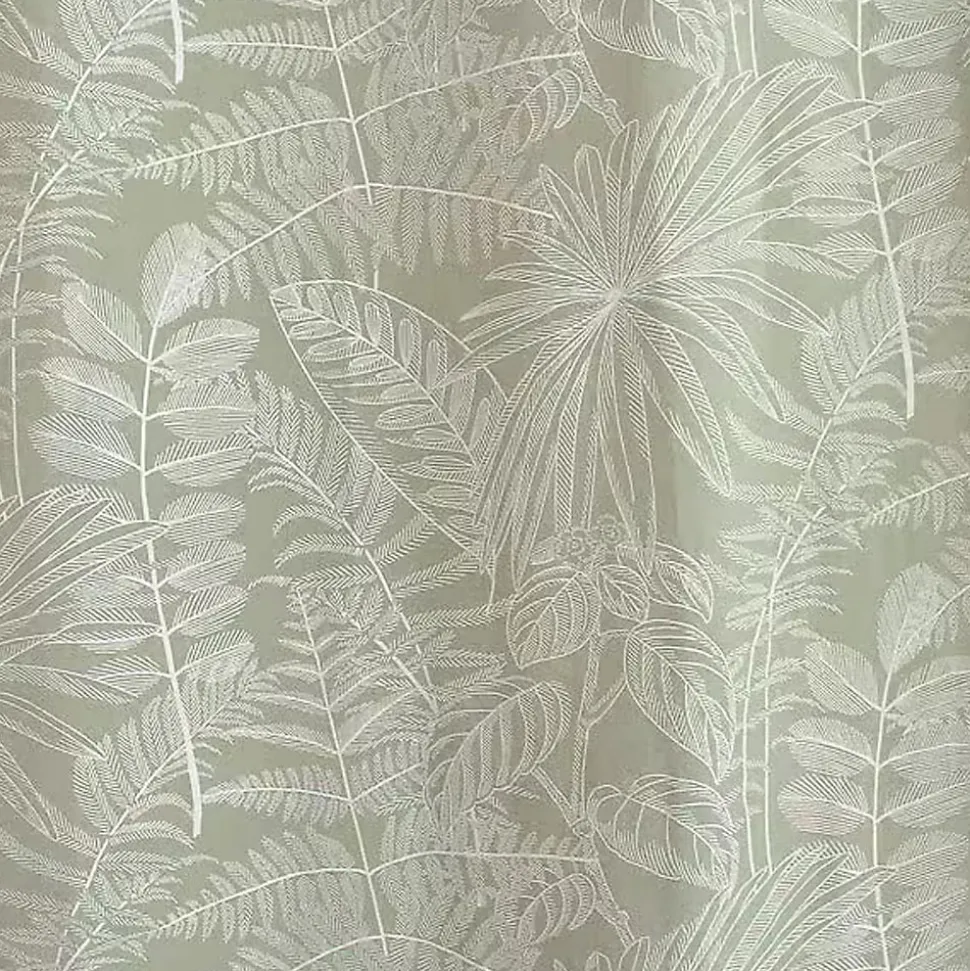 Rideau Imprimé à oeillets "Mambo" 140x240cm Vert Olive