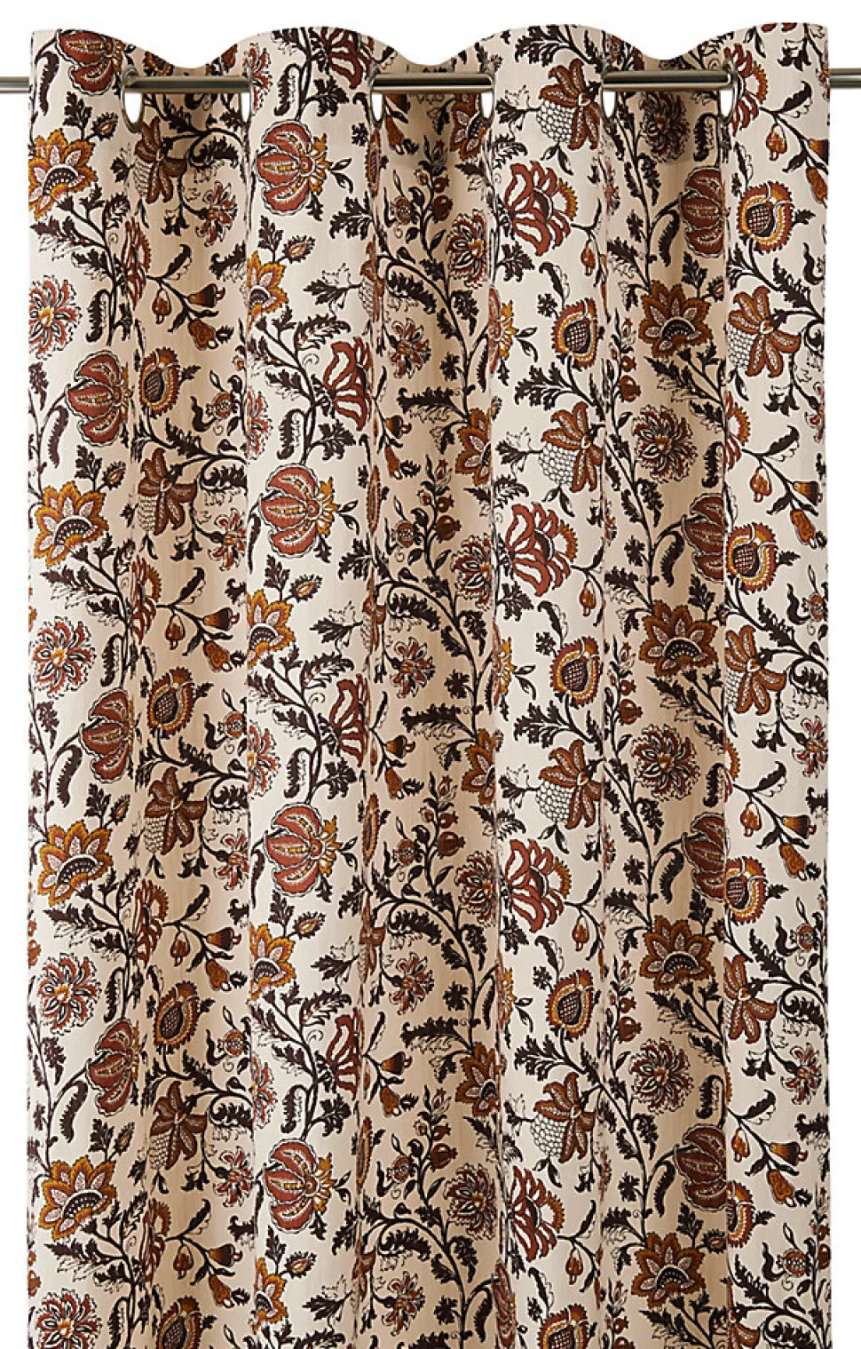 Rideau imprimé fleurs roses Miekki GoodHome l.140 x H.260cm