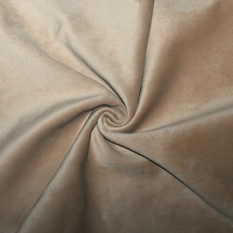 Rideau isolant et occultant en velours doublé polaire (135x280 cm - Beige)