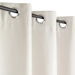 Rideau isolant thermique à œillets, doublure polaire beige L.240 x l.140cm Dylrev