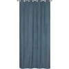 Rideau isolant thermique à œillets, doublure polaire, effet suédine bleu marine L.240 x l.140cm Dylrev