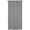 Rideau isolant thermique à œillets, doublure polaire effet lin gris L.240 x l.135cm Dylrev