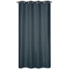 Rideau isolant thermique à œillets, doublure polaire effet lin bleu marine L.240 x l.135cm Dylrev