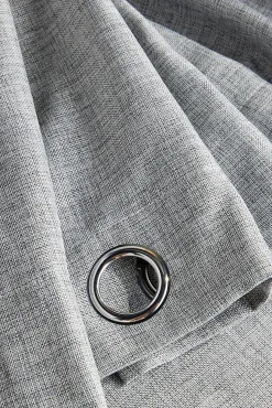 Rideau isolant thermique à oeillets, doublure polaire, gris L.240 x l.140cm, Chambray