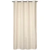Rideau isolant thermique à œillets, doublure polaire effet lin beige écru L.240 x l.135cm Dylrev