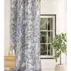 Rideau jacquard 140x250cm "Tokway" - 140x250cm - Bleu