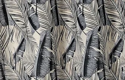 Rideau Java noir et blanc Linder l.135 x H.250 cm