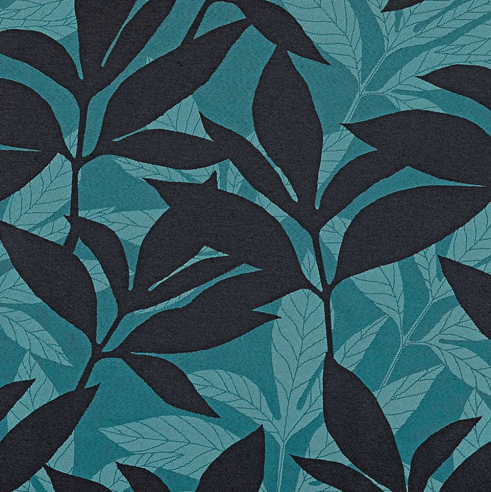 Rideau Korba bleu Linder l.140 x H.240 cm
