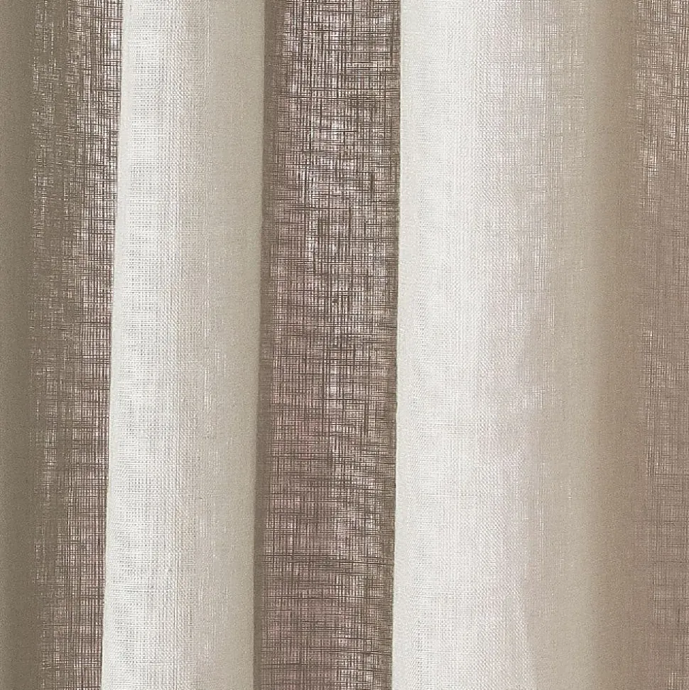 Rideau lin oeillets grège 140x250