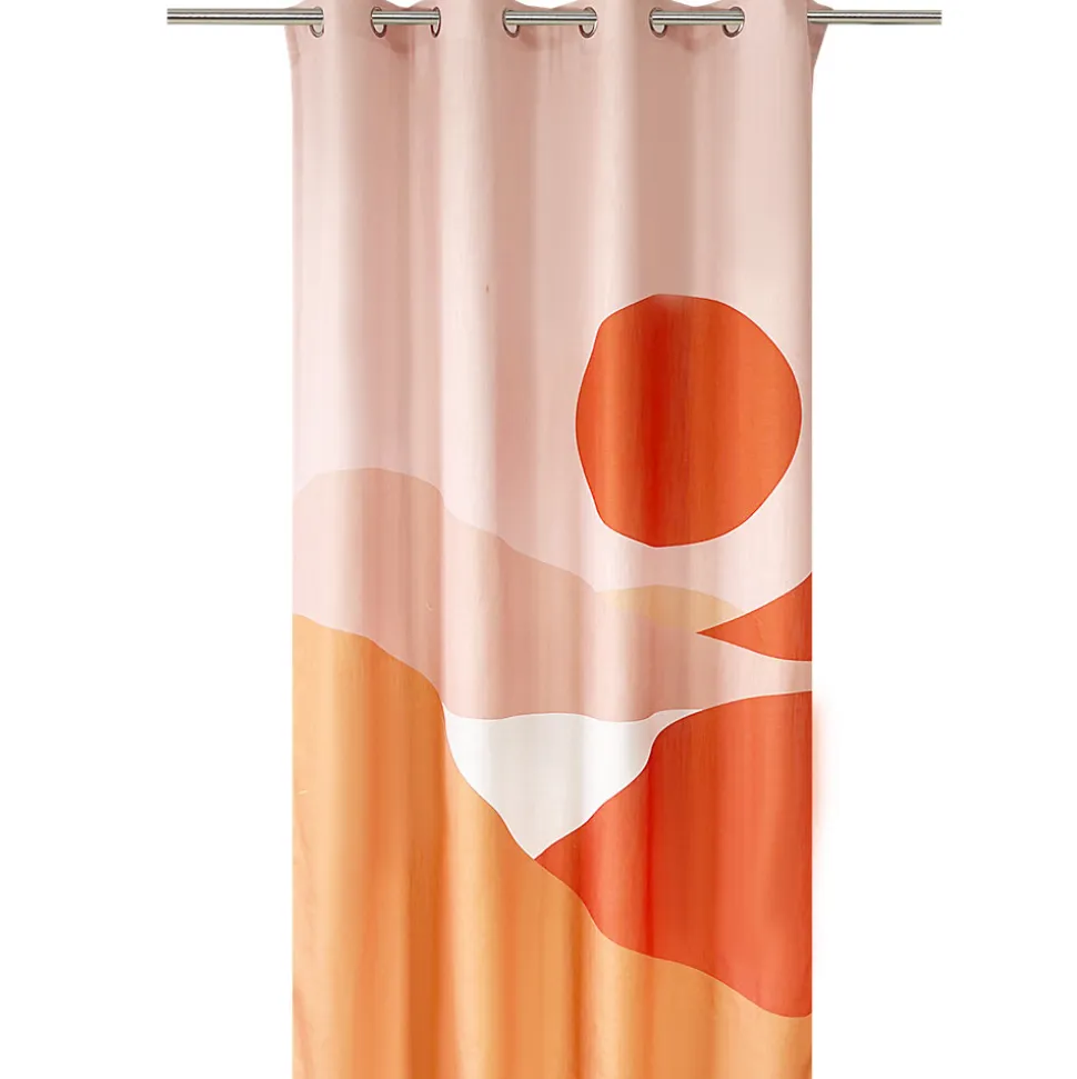 Rideau Maidu GoodHome terracotta l.140 x H.260 cm