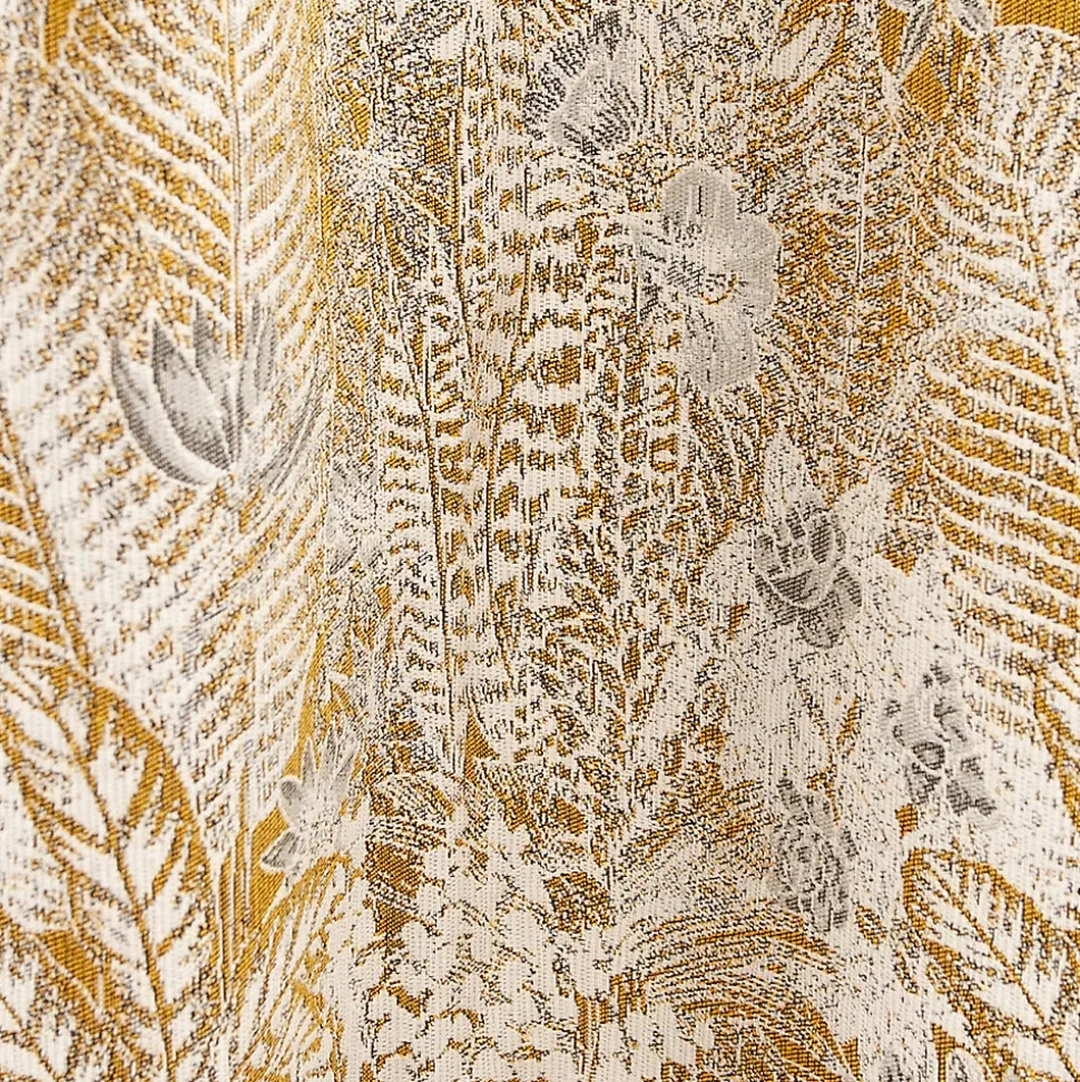 Rideau Mokau GoodHome l.140 x H.260 cm jaune