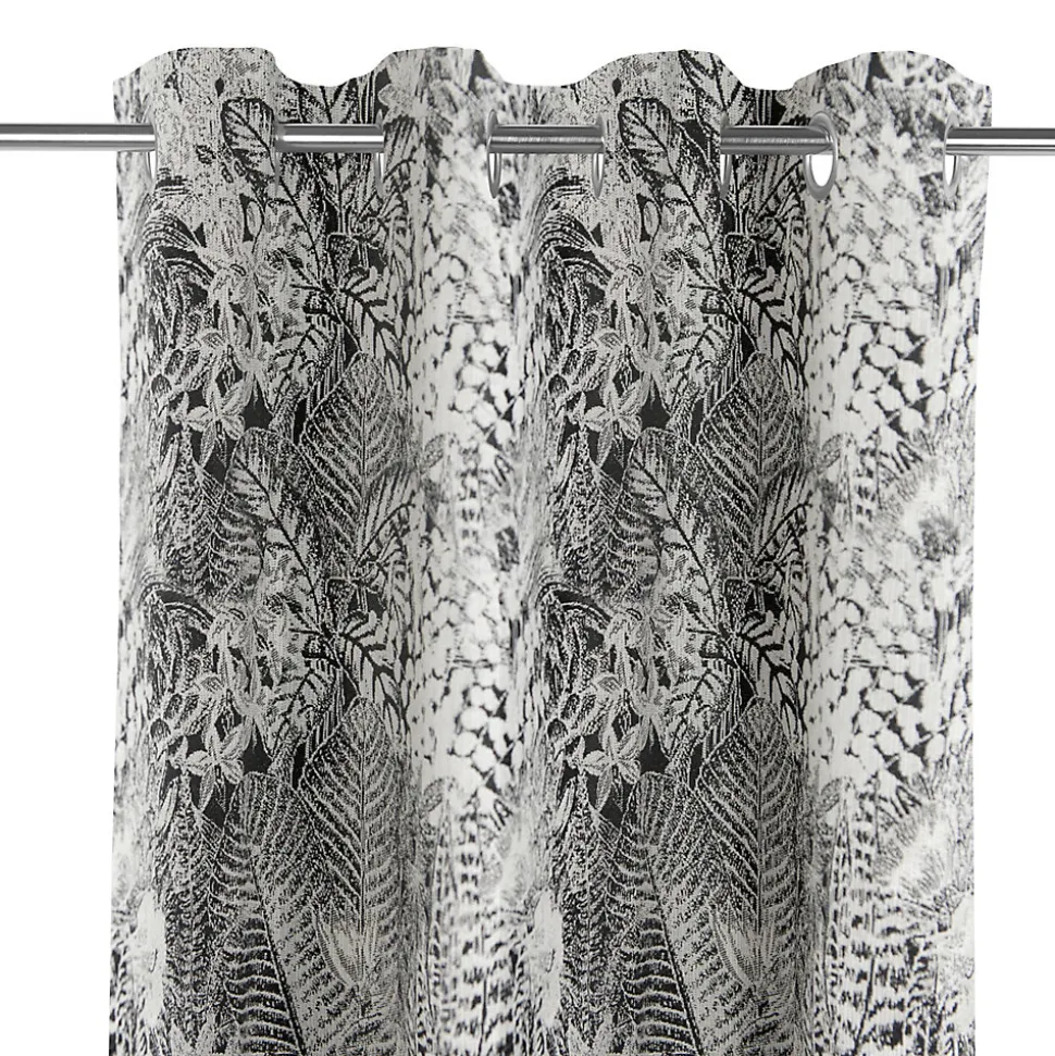 Rideau Mokau GoodHome l.140 x H.260 cm noir