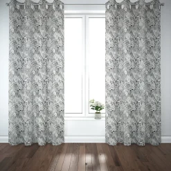 Rideau Mokau GoodHome l.140 x H.260 cm noir