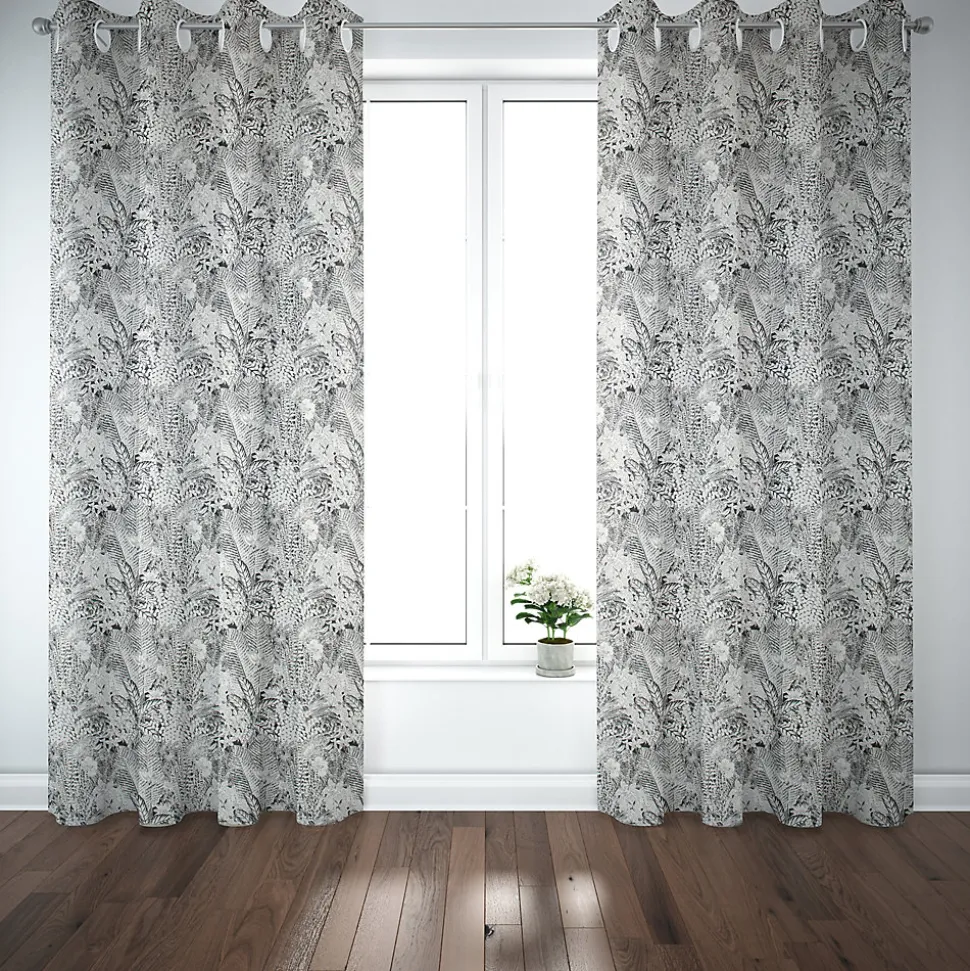 Rideau Mokau GoodHome l.140 x H.260 cm noir