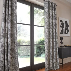 Rideau Mokau GoodHome l.140 x H.260 cm noir