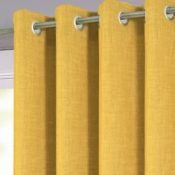 Rideau Novan GoodHome ocre l.140 x H.260 cm