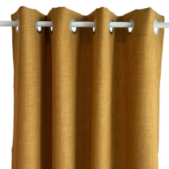 Rideau Novan GoodHome ocre l.140 x H.260 cm