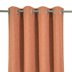 Rideau Novan GoodHome terracotta l.140 x H.260 cm