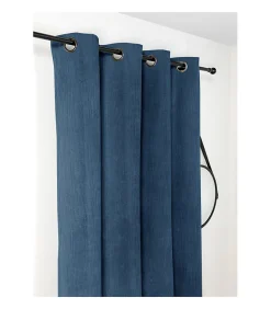 Rideau Obsurcissant Thermique et isolant "ALBERTA" - 140x260cm - Bleu Marine