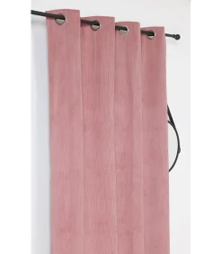 Rideau Obsurcissant Thermique et isolant "ALBERTA" - 140x260cm - Rose