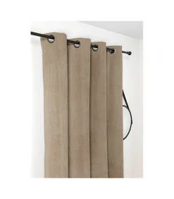 Rideau Obsurcissant Thermique et isolant "ALBERTA" - 140x260cm - Taupe