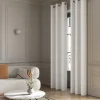 Rideau occultant à œillets effet bouclette Oliva blanc cassé L.260 x l.140cm GoodHome
