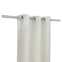 Rideau occultant à œillets effet bouclette Oliva blanc cassé L.260 x l.140cm GoodHome